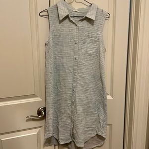 Mystree Button Down Shirt Dress
